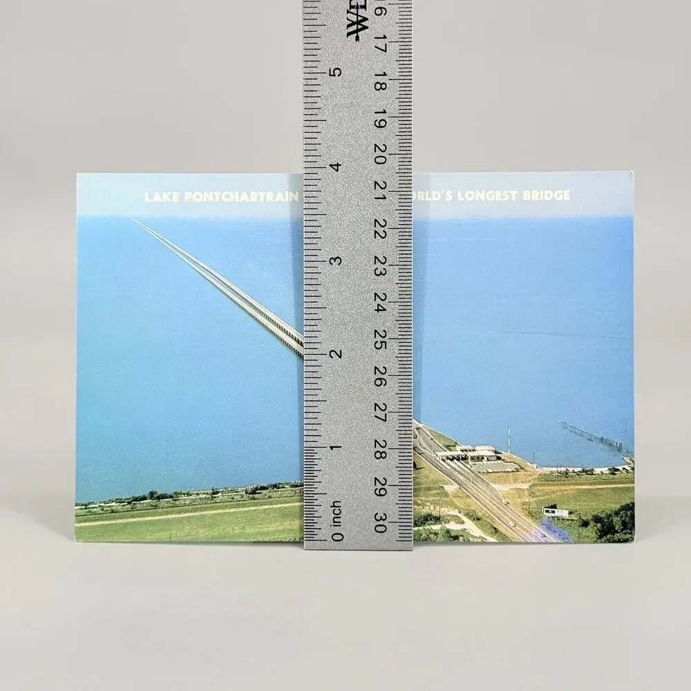 Lake Pontchartrain Causeway New Orleans Louisiana Vintage Blank Unused Postcard